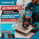 High Tack Carbone Fight Ultra Blanco, Agarre Inicial Inmediato 30kg/cm², Alta Viscosidad 30g Sobre