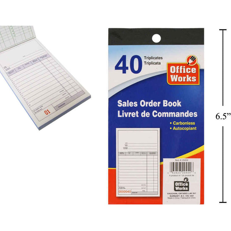 Libro de ventas triplicado de 40 ct facturero