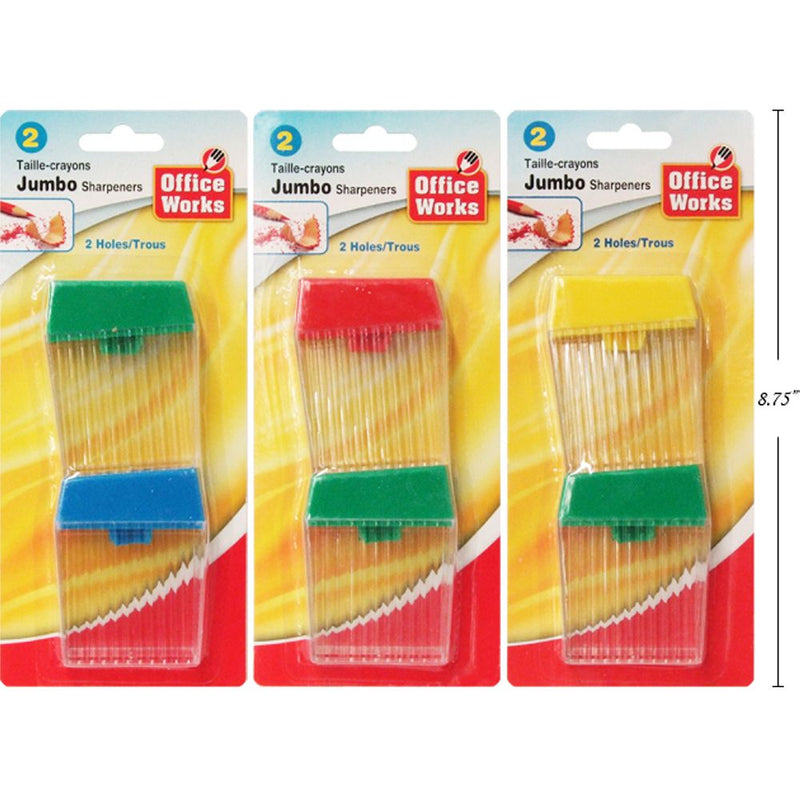 Saca puntas de dos orificios de 2 piezas, Jumbo, surtido de piezas