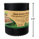 19ft. Protector malla para canales y canaletas de agua, 6.3 " Hx19ft evita que se llene de hojas
