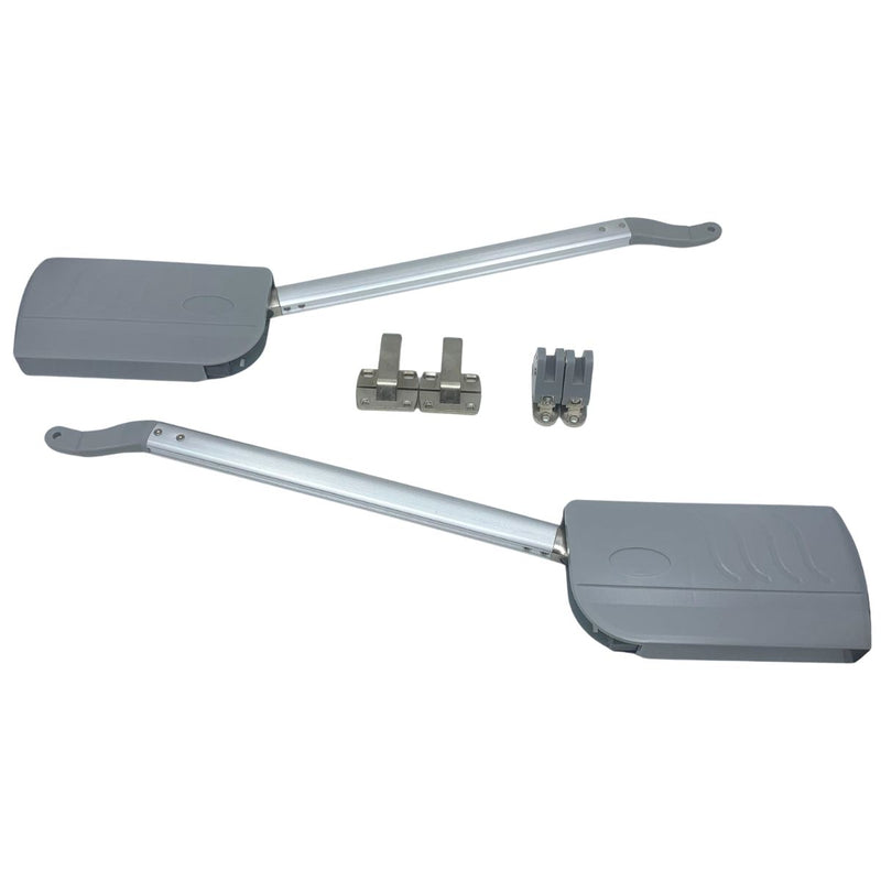 Mecanismo Hidráulico para Puertas gabinetes cocina Abatibles. Sistema de Apertura Vertical para Muebles Altos. (Par) Brazos con Bisagras Incluidas.