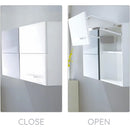 Mecanismo Hidráulico para Puertas gabinetes cocina Abatibles. Sistema de Apertura Vertical para Muebles Altos. (Par) Brazos con Bisagras Incluidas.