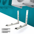 Soporte Bracket Para Compresor de Aire Acondicionado de 12,000 a 18,000 BTU en Acero Inoxidable Reforzado.