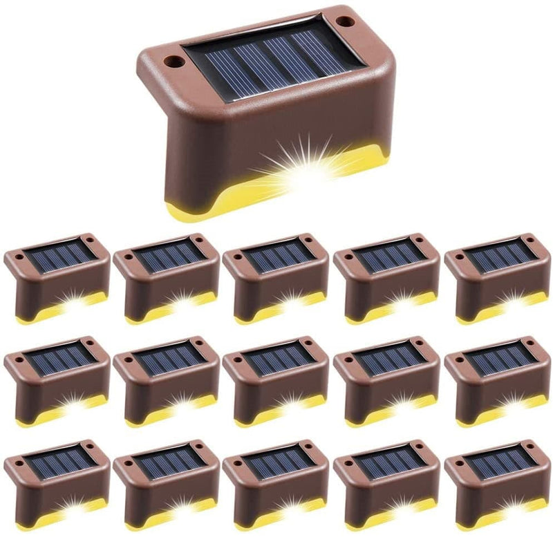 Luces LED Con Panel Solar, Para Exteriores. (16 Pza)