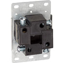 Receptáculo de montaje empotrado de 50 amperios, 125/250V, NEMA 14-50R, 3P, 4W, color negro