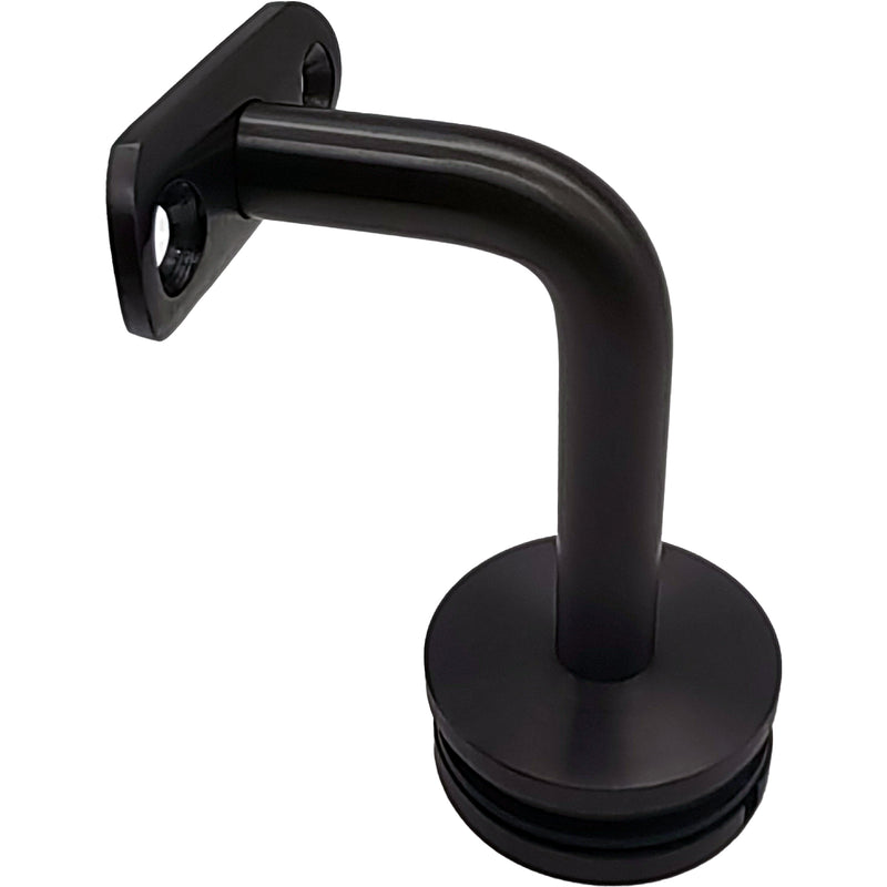 SOPORTE DE PASAMANOS PARA VIDRIO, Dia- 50.0 mm,  Inoxidable negro satinado 304SS-PVD