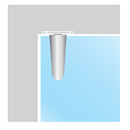 Pivote superior de puerta. Satinado.