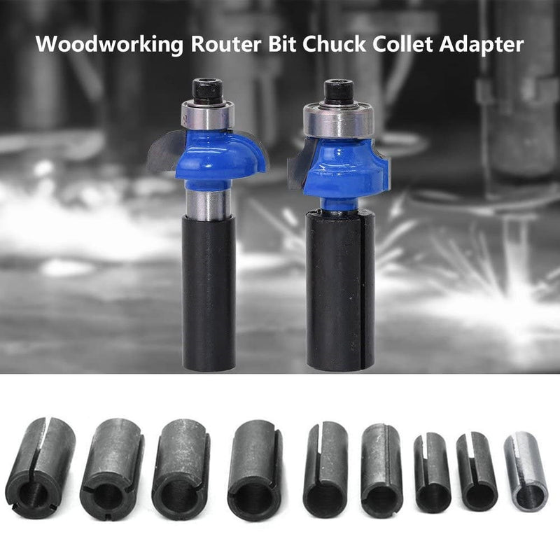 (9 pcs) Adaptadores de vastagos para MotorTool o Routers.