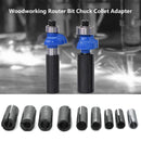 (9 pcs) Adaptadores de vastagos para MotorTool o Routers.