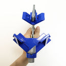 Pinza presion triple C de 13" para esquinas 90 grados con guia agujero para perforar