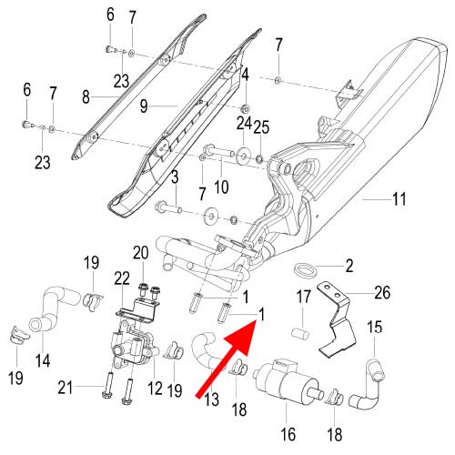 Tuerca M6 (K-BLADE125)