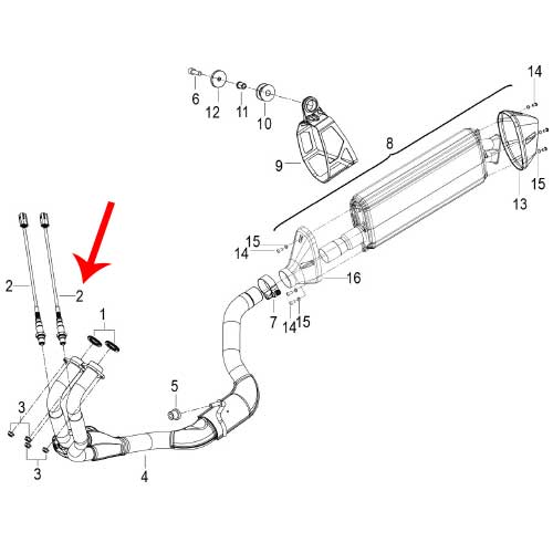 Sensor de Oxigeno (LEONCINO500 / TRK502X)