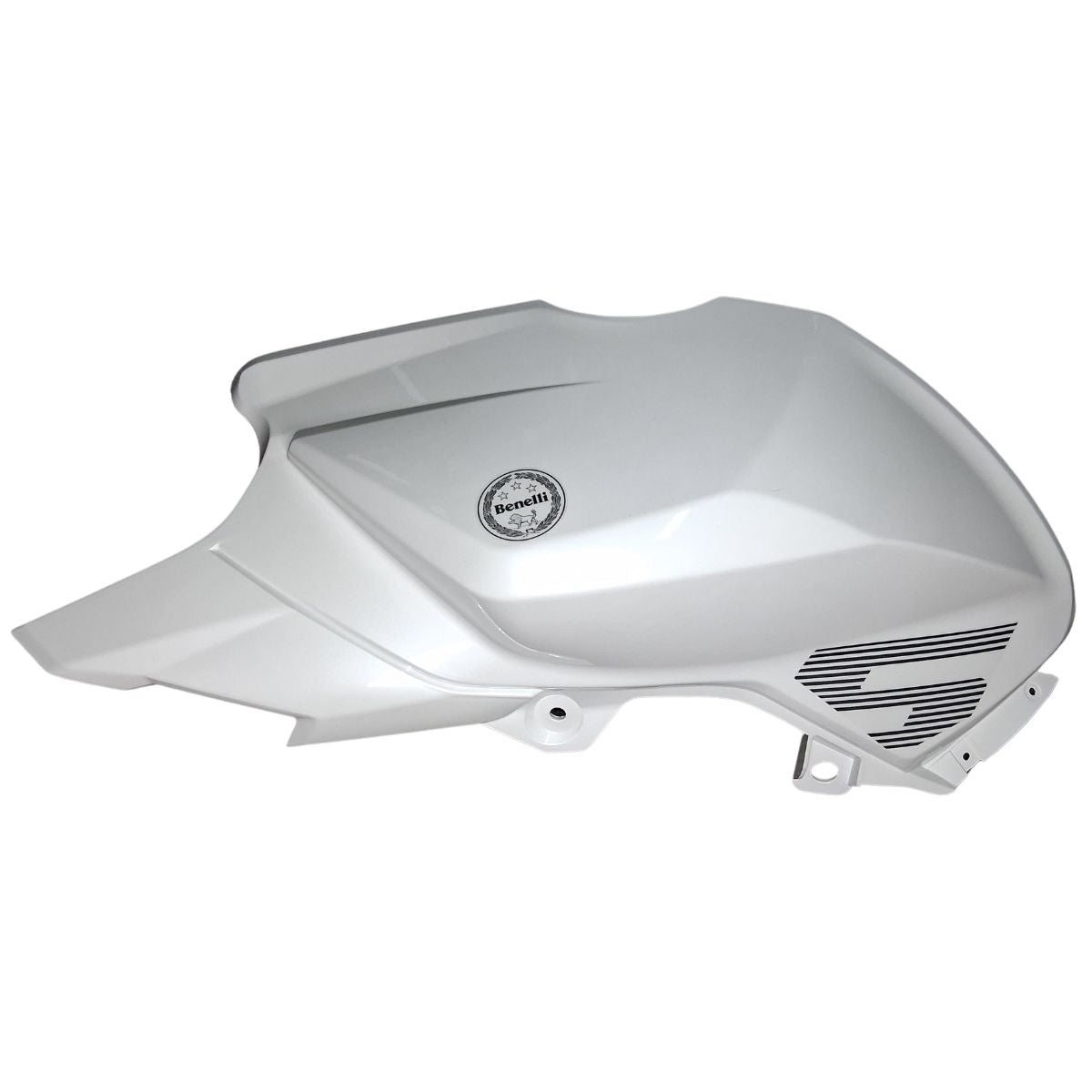 Covertor izquierdo de tanque de combustible blanco con calcomanias (TNT25N)