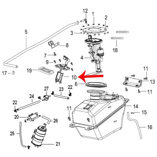 Sensor De Nivel De Combustible (ZAFFERANO250)