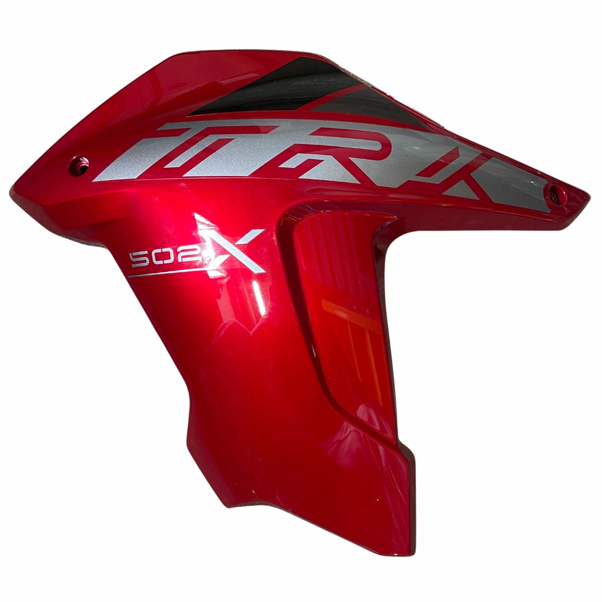 Covertor frontal izquierdo rojo con calcomanias (TRK502X)