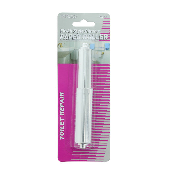 Porta papel higiénico de plástico cromado