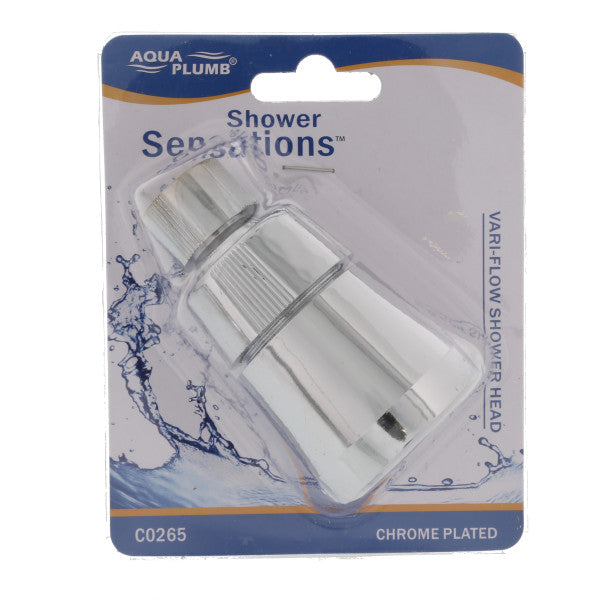 Cabeza de ducha de plastico cromado