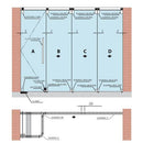 Pivote Infer. Puerta Sist 8900A P/Hidraulico Carbone Acero Inox Macizo Vidrio 10-12Mm Req. Saque Sat