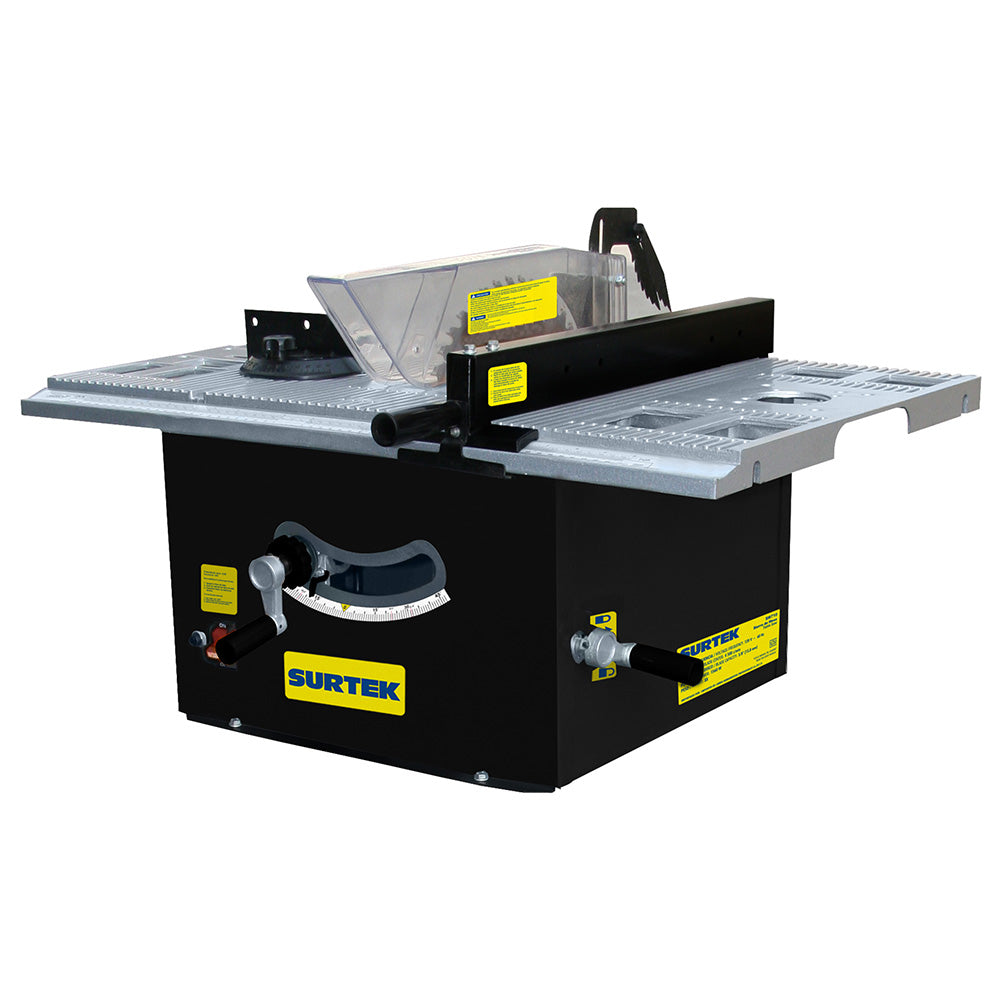 Sierra de mesa 10" 2 HP 1560W 120V. Para corte de madera