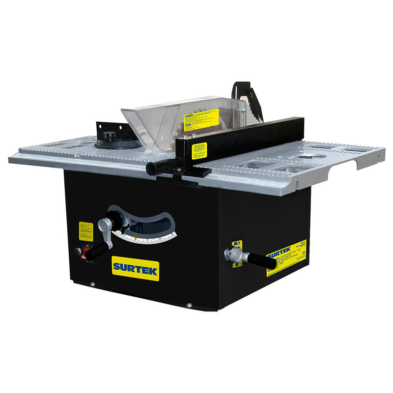 Sierra de mesa 10" 2 HP 1560W 120V. Para corte de madera