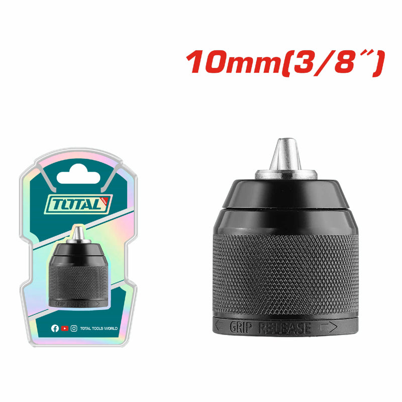 Mandri Portabrocas de Impacto sin Llave 10mm (3/8") Capacidad 0.8-10mm Compatible con TIDLI201452 TDLI20508 TIDLI20508