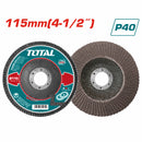 Disco flap de lija Laminado de 115 mm * 22 mm, P40