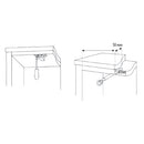 Pin hidraulico para gavetas y gavinetes con tornillos