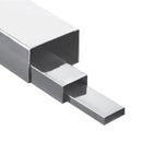 TUBO RECTANGULAR SATINADO. 1/2"X1" x 1.5 mm ACERO INOX 304. 6MTS.