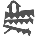 Empaque Triple para Sello Vidrio Fijo Easy Office. Rollo 100 m. Color Negro