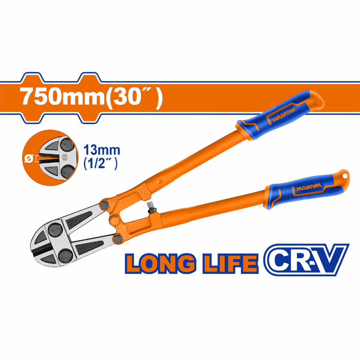 Cizalla Manual 30" Cr-V Para cortar alambre y malla. Forjado. Mango cómodo. Rango corte:13mm Cortamalla
