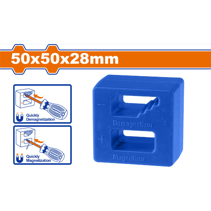 Imantador y desimantador de destornilladores Tamaño: 50*50*28mm Material: Plástico Abs Imán Potente magnetizador