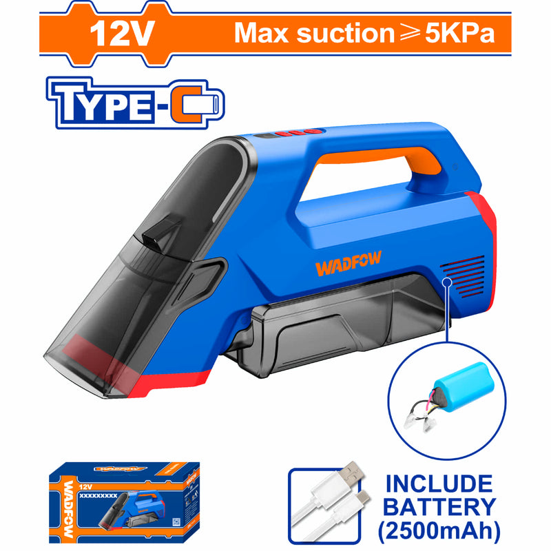 Aspiradora de agua Portátil para Manchas sofa , alfombras 12V Potencia 90W Succión ≥ 5 KPa  Recargable Incluye Cable USB-C Aspirador Quitamanchas spot cleaner