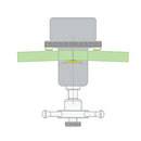 Herramienta para abrir cortes en C de 3 puntos de presión.