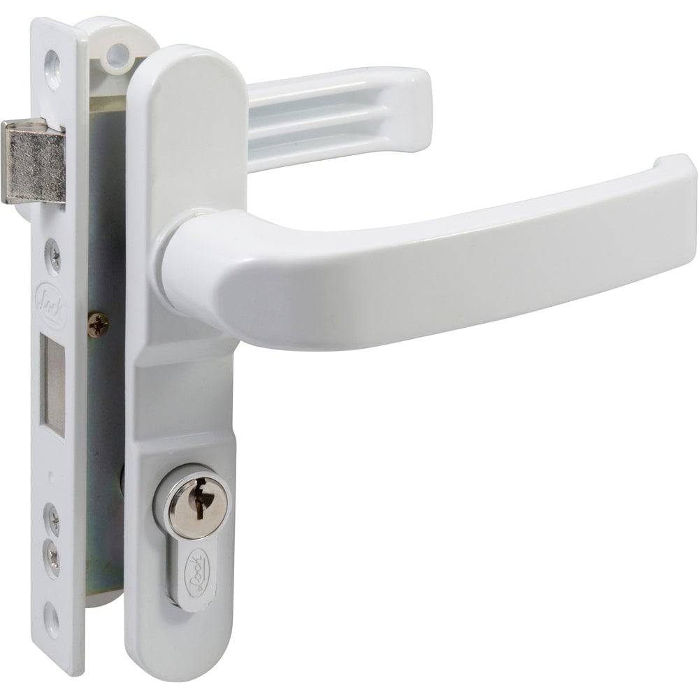 Cerradura Para Puerta De Aluminio Color Blanco Lock