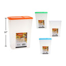 Recipiente para Almacenamiento en Seco con Tapa, 3L, 7.75x4.5x10 "