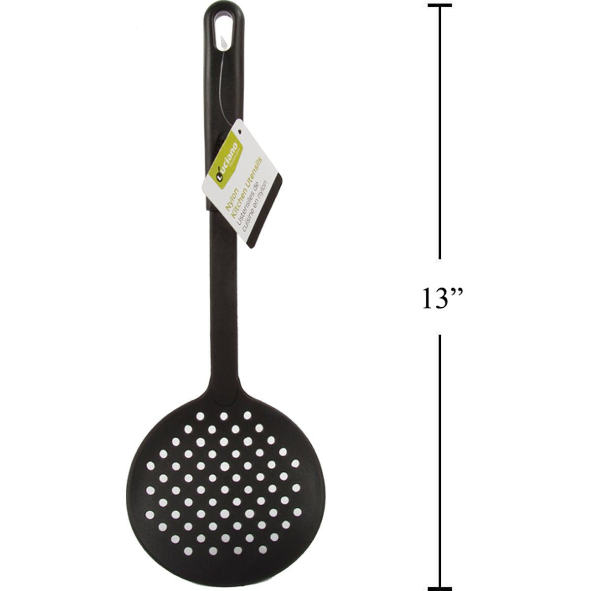 Espumadera de nailon para cocinar Luciano, etiqueta