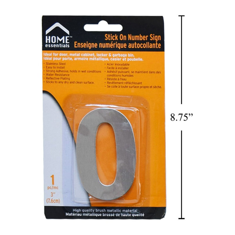 Letrero Señal numérica adhesiva de 3"