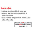 Probador de flujo de argon o CO2. mide en lit/min.