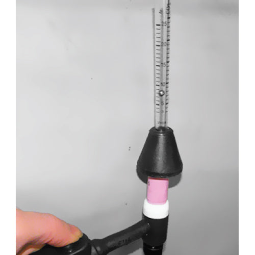 Probador de flujo de argon o CO2. mide en lit/min.