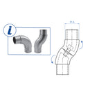 Codo Rotativo para usar en Escaleras en Forma de "L" con tubo de 2"mm.