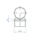 Union Corremanos-Poste Para Tubo De 42.4Mm.