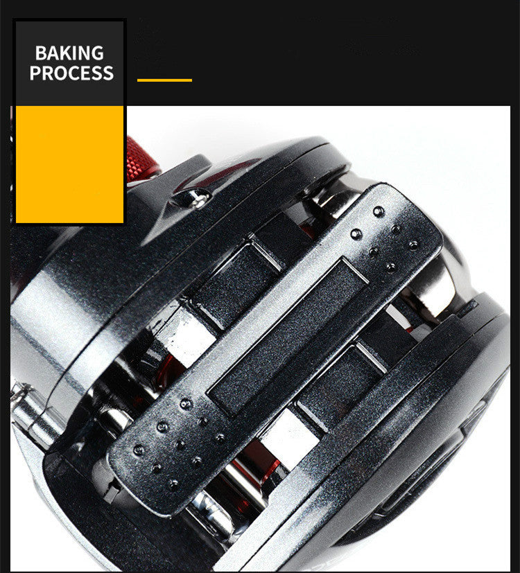 Carrete pesca casting contador digital Diestro