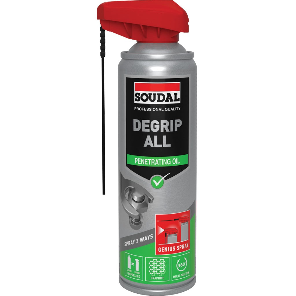 Removedor de óxido en aerosol 300 ml. Soudal Genius Degrip All