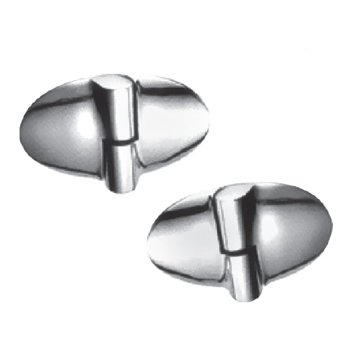 Par bisagras derechas SS304  Satinado.