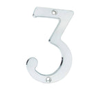 Numero 3 Slim 4" Cromo Satinado Lock