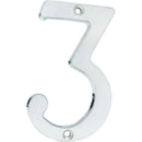 Numero 3 Slim 4" Cromo Satinado Lock