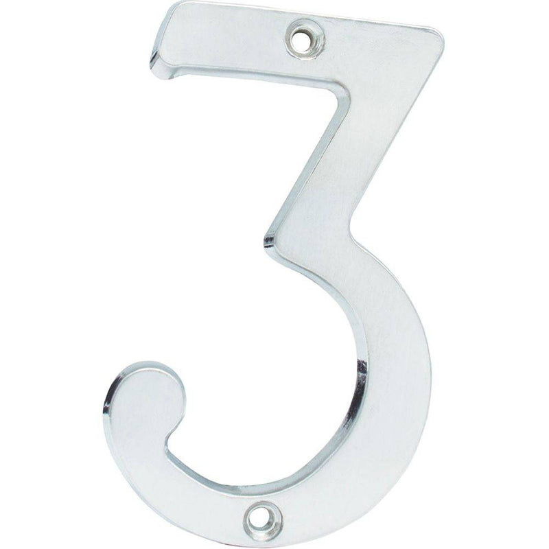 Numero 3 Slim 4" Cromo Satinado Lock