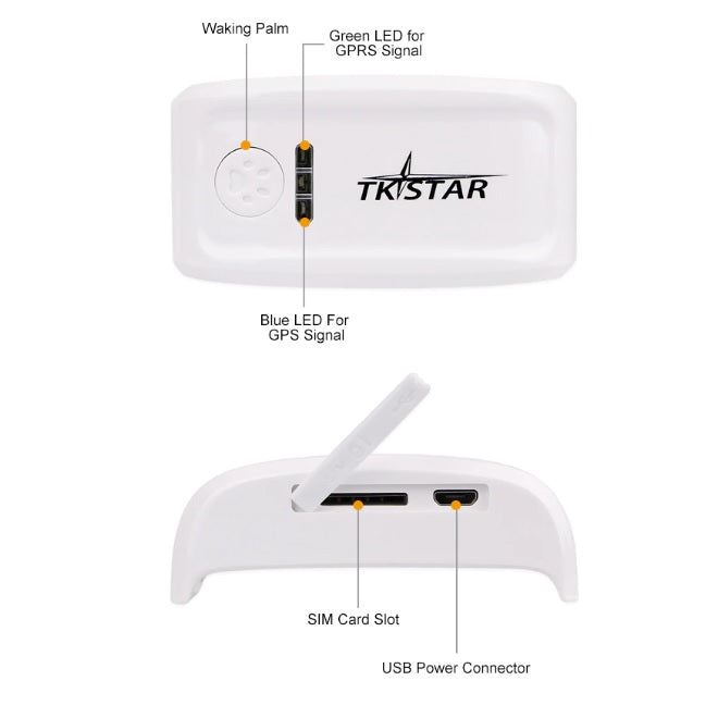 Collar con GPS rastreador para mascotas.