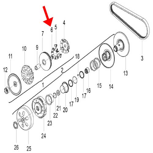 Rodillo 13G (K-BLADE125)