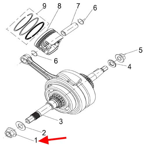 Tuerca M12x1.25 (K-BLADE125)